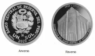 BCR cumple 100 años de fundación: emiten nueva moneda de colección