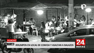 Delincuencia en Huacho: Irrumpen en local de comida y asaltan a balazos