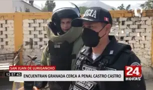 SJL: hallan granada en las afueras del penal Castro Castro