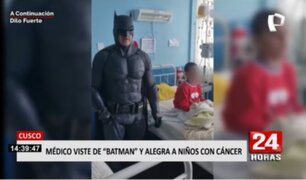 Cusco: "Batman" atiende a niños con leucemia en hospital regional