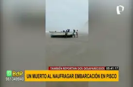Pisco: embarcación naufraga y deja un muerto en playa Barlovento