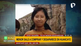 Desesperada familia pide ayuda para buscar a menor desaparecida en Huancayo hace 15 días