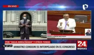 Moción de interpelación: Hernán Condori respondió ante el Congreso por cuestionamientos en su contra