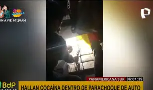 Panamericana Sur: hallan más de 30 kilos de cocaína dentro del parachoque de un auto