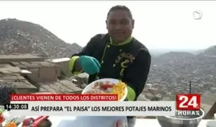 "El Paisa" cautiva con su ceviche en los cerros de Villa María del Triunfo