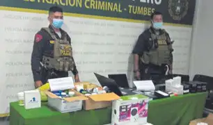 Tumbes: decomisan celulares y laptops de contrabando que iban a ser vendidos en Lima