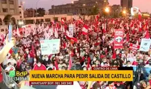 Centro de Lima: El domingo se realizó nueva marcha en contra de Pedro Castillo