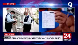 San Borja: mafias falsifican carnets de vacunación