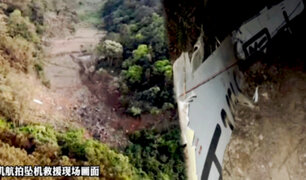 China: continúan búsqueda de sobrevivientes de vuelo siniestrado con 132 pasajeros