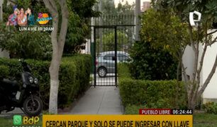 Pueblo Libre: vecinos colocan reja a parque y ahora solo pueden ingresar con llave