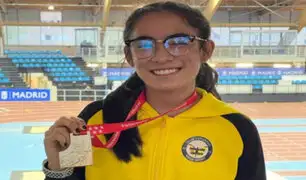Campeonato de Madrid Sub 16: peruana Cayetana Chirinos ganó medalla de oro en 60 metros plano