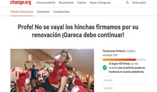 #ProfeNoSeVaya: Hincha reúne firmas para que Gareca siga siendo el DT de la selección