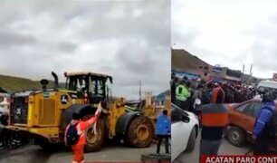 Protestan contra minera Chinalco: bloquean carretera central en La Oroya