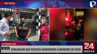 Chorrillos: denuncian que policías agredieron a menores de edad por portar banderolas