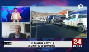 Luis Miguel Castilla sobre paro de transportistas: "bloquear carreteras es ilegal"