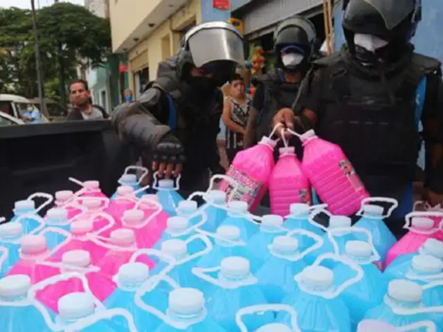 Cercado de Lima: intervienen local donde se envasaban productos químicos adulterados