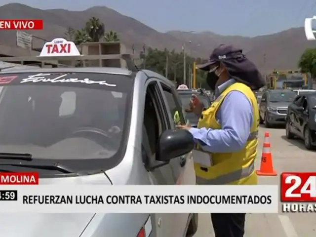 La Molina: Despliegan operativo contra taxistas informales