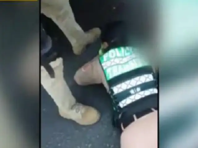 Médicos habrían reconstruido brazo de mujer policía que fue atropellada en la Vía Evitamiento