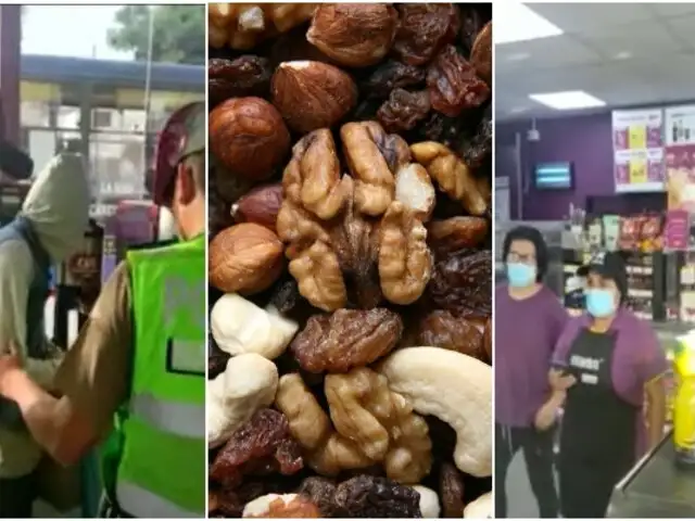 Un botín de frutos secos: atrapan a delincuente tras robar en minimarket de Surco