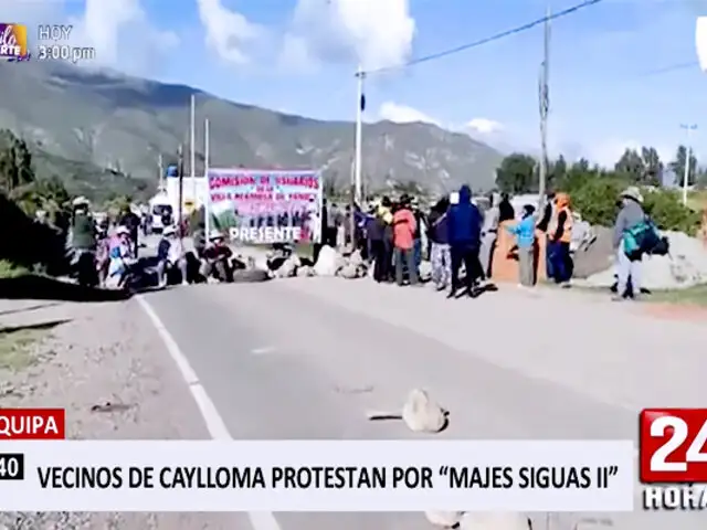Arequipa: inician huelga indefinida por proyecto Majes Siguas II