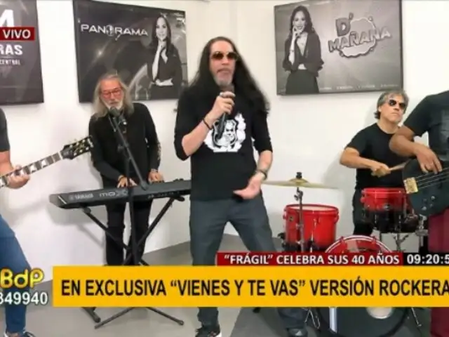 Los 40 años de Frágil: banda presenta en exclusiva 'vienes y te vas' versión rockera