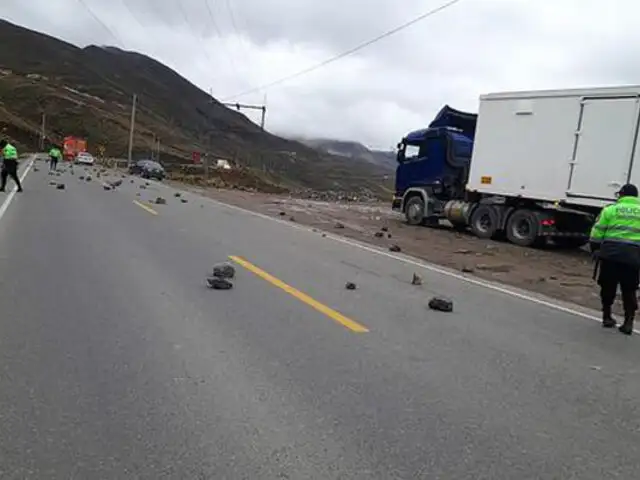 Carretera Central: buses y camiones varados en segundo día de bloqueo en el sector de Ticlio