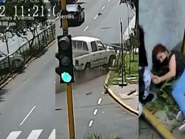 Av. Brasil: conductor despista su camioneta y atropella a mujer