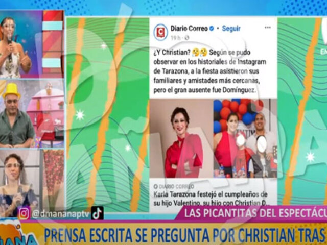 Picantitas del Espectáculo: Christian Domínguez en nueva controversia por cumpleaños de su hijo