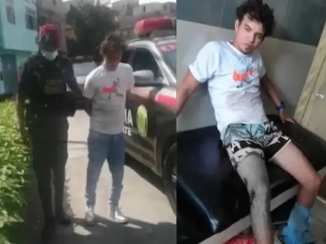 SMP: capturan a extranjero que se disparó en la pierna durante persecución policial