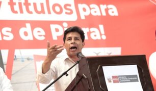 Pedro Castillo: "El objetivo del Gobierno es atender las necesidades del Perú profundo"