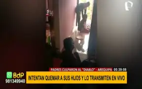 Arequipa: pareja que intentó quemar a sus hijos en ritual sufriría de alteraciones mentales