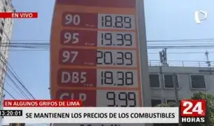 Precio de combustibles se mantienen pese a medidas del Gobierno