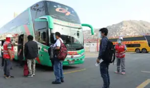 Inmovilización Social: Sutran suspende salida de buses interprovinciales de Lima a regiones