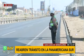 PNP bloquea tramo de la Panamericana Sur tras orden de inmovilización del Gobierno