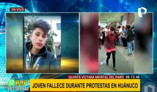Huánuco: Inician investigaciones para conocer causas de joven fallecido en protestas