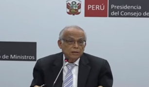 Premier Aníbal Torres brinda conferencia de prensa tras sesión del Consejo de Ministros