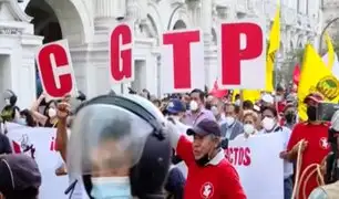 CGTP y SUTEP organizan marchas: así se desarrollaron las movilizaciones a nivel nacional