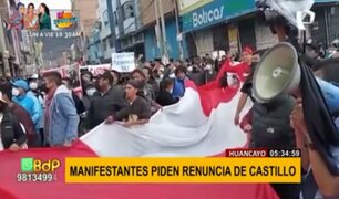 Consejo de Ministros descentralizada: Huancaínos se reunieron para exigir renuncia de Castillo