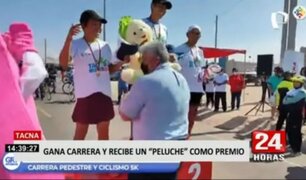 ¡Insólito!: Atleta ganó competición en Tacna y recibió un peluche como premio