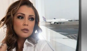 Karla Tarazona se queda varada en aeropuerto debido a paro de controladores aéreos