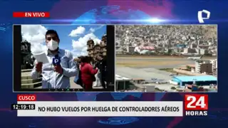 Aeropuerto del Cusco: Pasajeros mostraron su malestar por el paro de los controladores