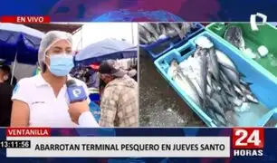 Gran demanda de pescado en terminal pesquero de Ventanilla por Semana Santa