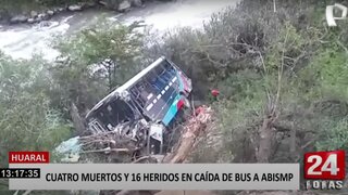 Bus cae a abismo en Huaral: deja 4 muertos y 16 heridos