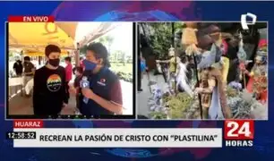 Huaraz: Talentoso joven de 14 años recrea "La Pasión de Cristo" usando plastilina