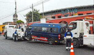 ATU envía al depósito 31 vehículos informales durante megaoperativos en El Agustino y el Rímac
