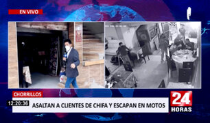 Curioso asalto: delincuentes ingresan a chifa y solo roban a dos comensales en Chorrillos