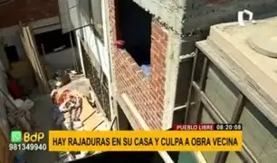 Pueblo Libre: vecina denuncia daños en su vivienda por construcción aledaña
