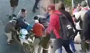 Ayacucho: Motociclista es agredido por turba por no acatar paro