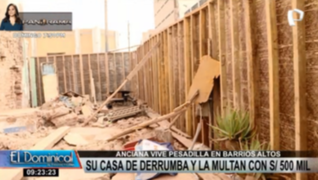 Barrios Altos: casa se derrumba y Municipio multa a dueña con más de medio millón de soles