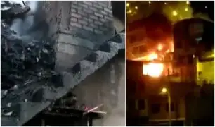 Rímac: voraz incendio redujo a cenizas dos viviendas en la avenida Amancaes